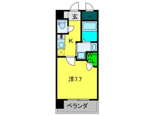 ｸﾗｳﾝﾊｲﾑ北心斎橋ﾌﾗﾜ-ｺ-ﾄの物件間取画像